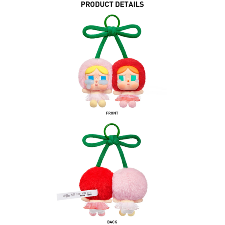 POP MART POP MART - CRYBABY [CRYING FOR LOVE SERIES] VINYL PLUSH HANGING CARD (LOVE YOU CHERRY MUCH)