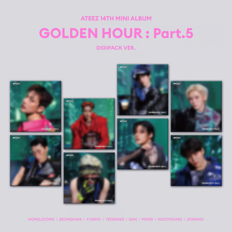 [PREORDER] ATEEZ (에이티즈) - GOLDEN HOUR PART.5 - [DIGIPACK] - 14TH MINI ALBUM