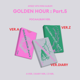 [PREORDER] ATEEZ (에이티즈) - GOLDEN HOUR PART.5 - [POCA ALBUM] - 14TH MINI ALBUM