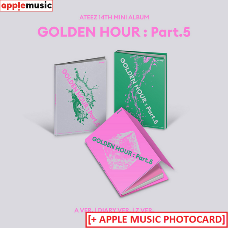 [PREORDER] ATEEZ (에이티즈) - GOLDEN HOUR PART.5 - 14TH MINI ALBUM + [APPLE MUSIC PHOTOCARD]
