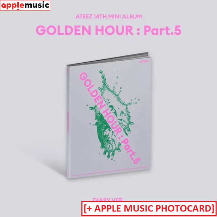 [PREORDER] ATEEZ (에이티즈) - GOLDEN HOUR PART.5 - 14TH MINI ALBUM + [APPLE MUSIC PHOTOCARD]
