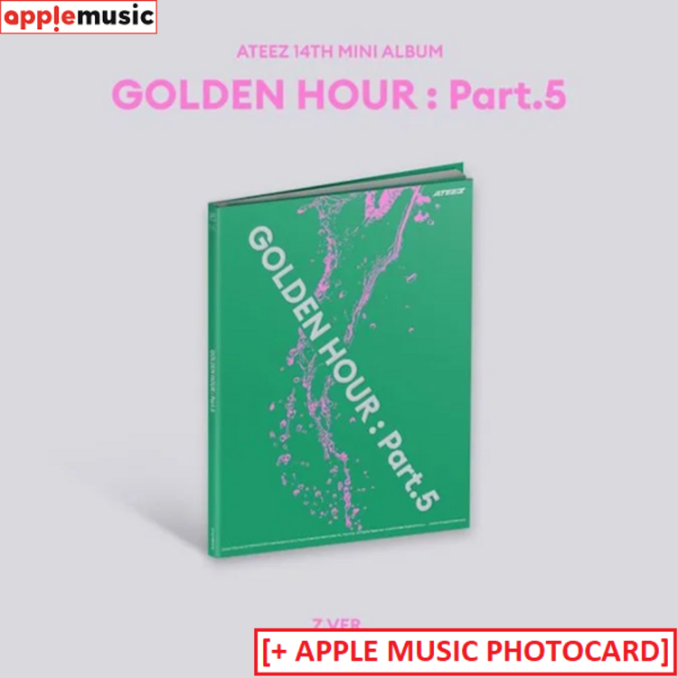[PREORDER] ATEEZ (에이티즈) - GOLDEN HOUR PART.5 - 14TH MINI ALBUM + [APPLE MUSIC PHOTOCARD]