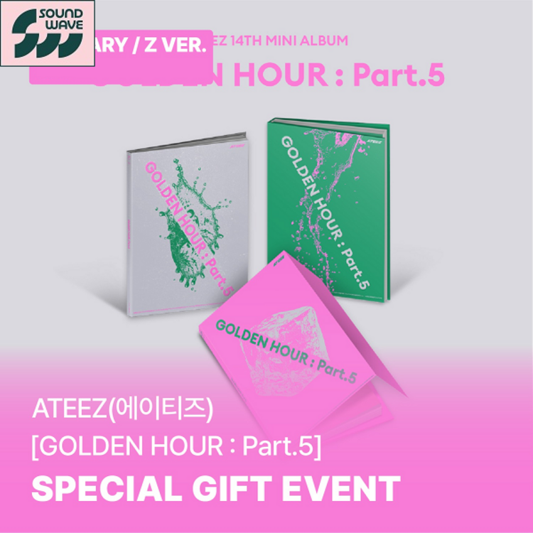 [PREORDER] ATEEZ (에이티즈) - GOLDEN HOUR PART.5 - 14TH MINI ALBUM + [SW PHOTOCARD]