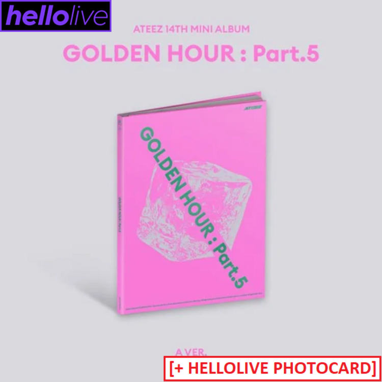 [PREORDER] ATEEZ (에이티즈) - GOLDEN HOUR PART.5 - 14TH MINI ALBUM + [HELLOLIVE PHOTOCARD]