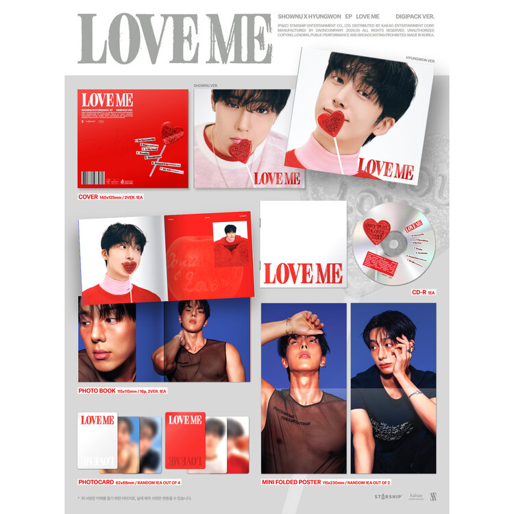 SHOWNU X HYUNGWON [MONSTA X] - LOVE ME - [DIGIPACK] - EP