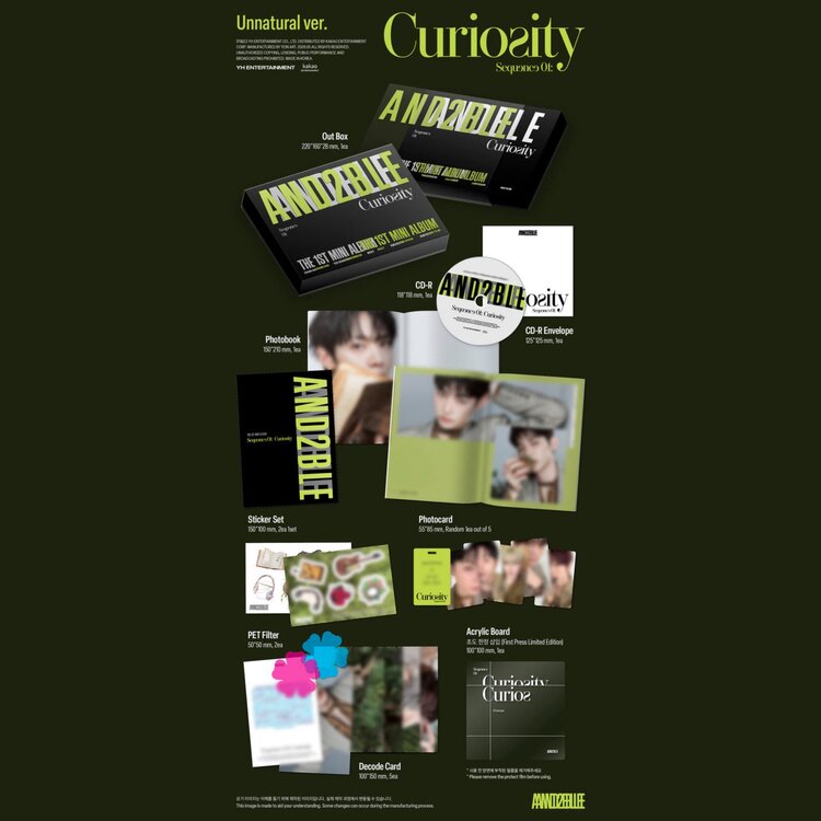 AND2BLE (앤더블) - SEQUENCE 01 : CURIOSITY - 1ST MINI ALBUM