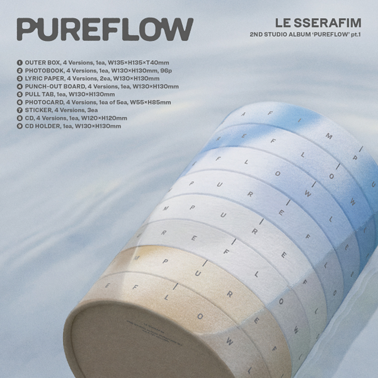 LE SSERAFIM (르세라핌) - PUREFLOW PT.1 - 2ND STUDIO ALBUM