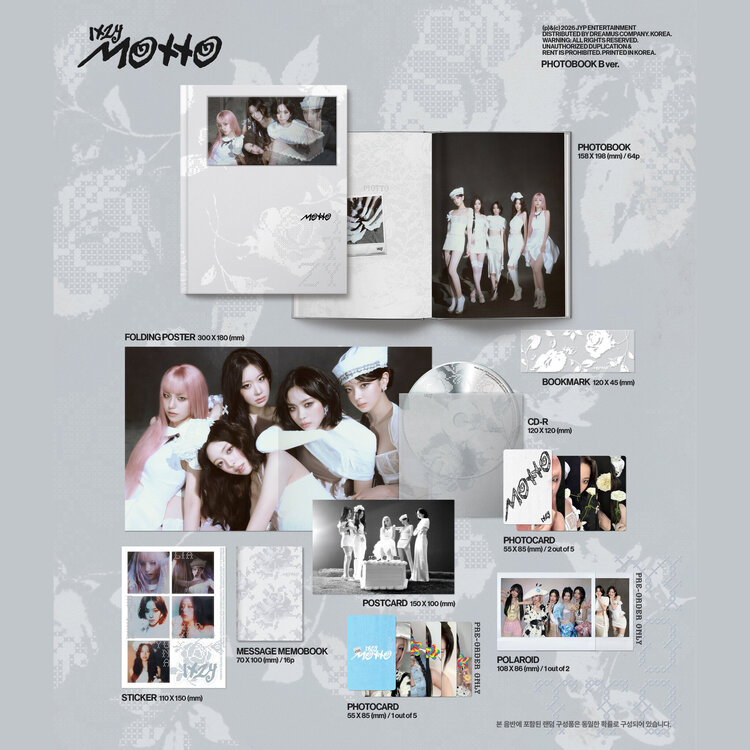 EMMA ITZY (있지) - MOTTO - [PHOTOBOOK VER.] - 12TH MINI ALBUM + [APPLE MUSIC PHOTOCARD]