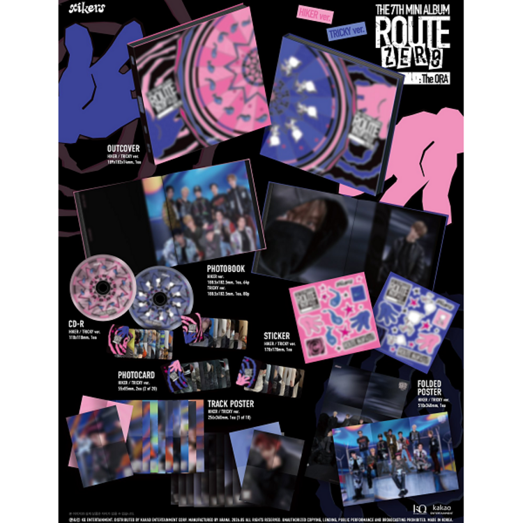XIKERS (싸이커스) - ROUTE ZERO : THE ORA - 7TH MINI ALBUM + [APPLE MUSIC PHOTOCARD]