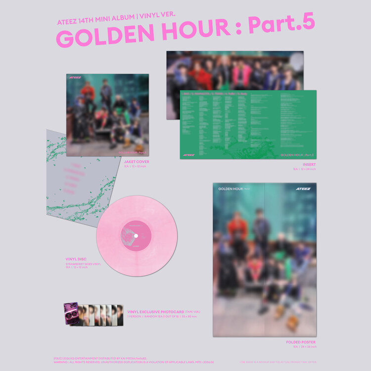 [PREORDER]  ATEEZ - GOLDEN HOUR PART.5 (VINYL) - [POP-UP EXCLUSIVE]