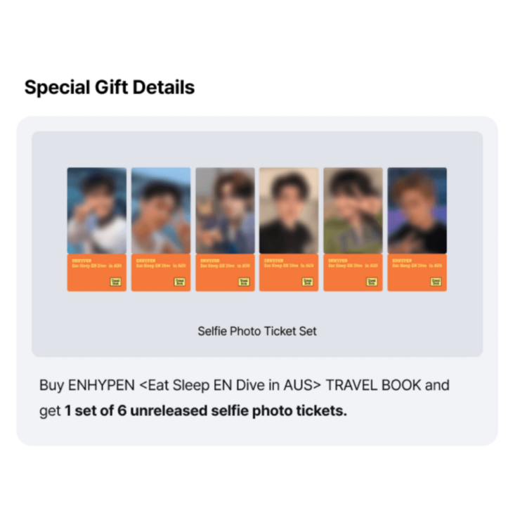 [PREORDER] ENHYPEN (엔하이픈) - EAT SLEEP EN DIVE IN AUS [TRAVEL BOOK] + [WEVERSE GIFT]