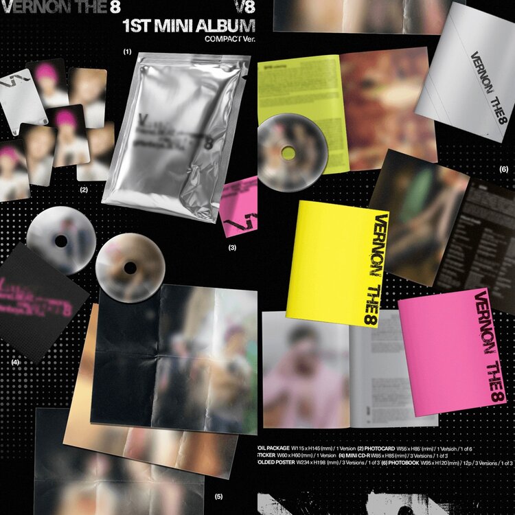 [PREORDER] V8 [SEVENTEEN] - V8 -  [COMPACT VER.] - 1ST MINI ALBUM