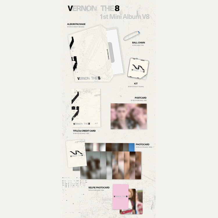 [PREORDER] V8 [SEVENTEEN] - V8 -  [KIT VER.] - 1ST MINI ALBUM