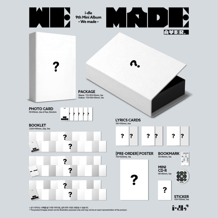 [PREORDER] I-DLE (아이들) - WE MADE - [A VER.] - 9TH MINI ALBUM