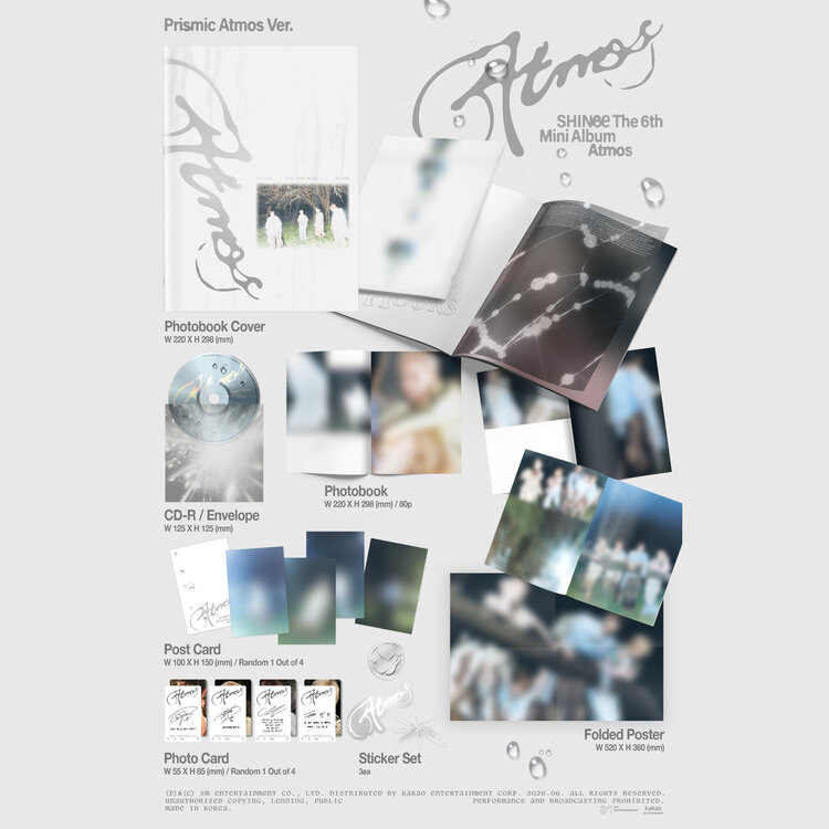 SHINEE (샤이니) - ATMOS - [PRISMIC ATMOS VER.] - 6TH MINI ALBUM