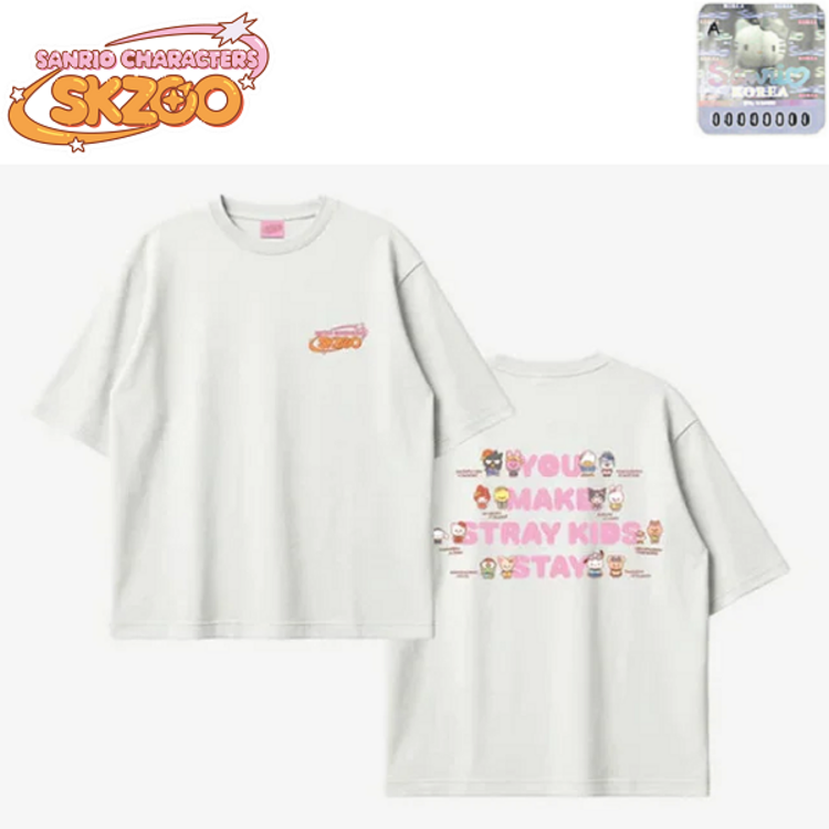 [PREORDER] STRAY KIDS (스트레이 키즈) - [SKZOO X SANRIO CHARACTERS] T-SHIRT