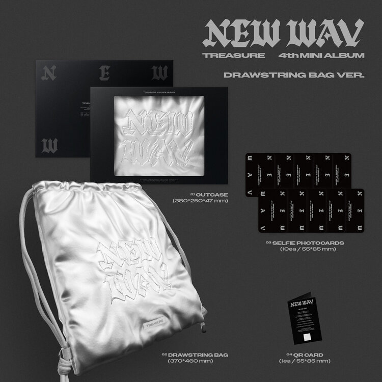 TREASURE (트레저) - NEW WAV - [LIMITED / DRAWSTRING BAG VER.] - 4TH MINI ALBUM