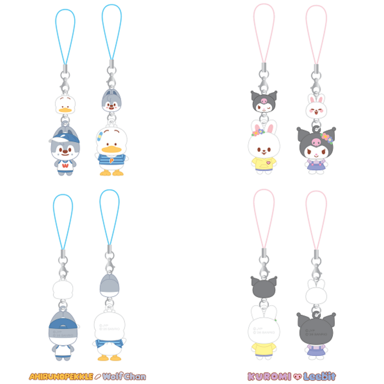 [PREORDER] STRAY KIDS (스트레이 키즈) - [SKZOO X SANRIO CHARACTERS] MINI FIGURE COUPLE KEYRING