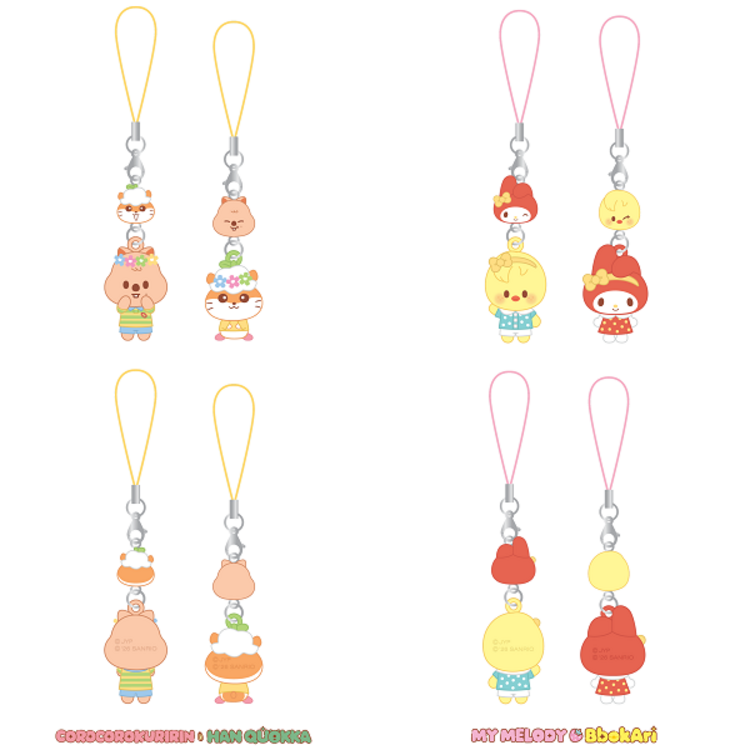 [PREORDER] STRAY KIDS (스트레이 키즈) - [SKZOO X SANRIO CHARACTERS] MINI FIGURE COUPLE KEYRING