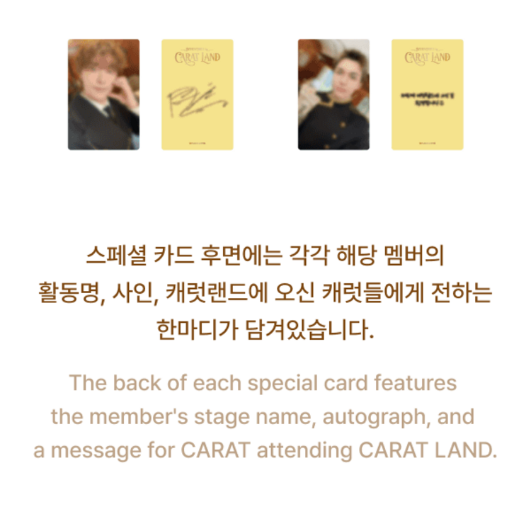 [PREORDER] SEVENTEEN (세븐틴) - 2024 SVT 10TH FAN MEETING [SEVENTEEN IN CARAT LAND] TRADING CARD SET