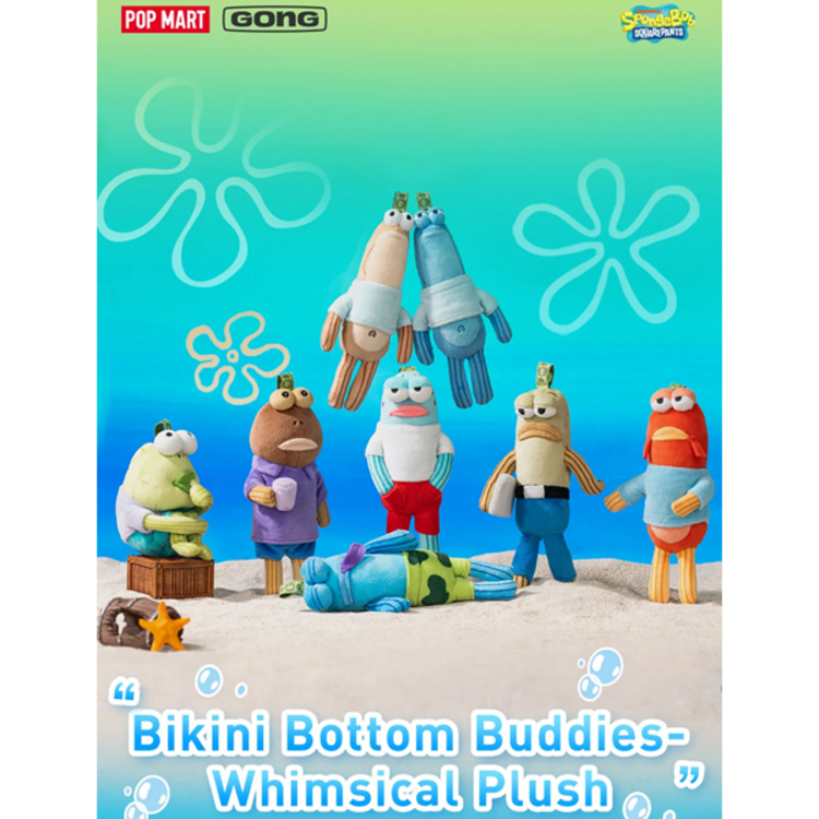 POP MART POP MART - SPONGEBOB [BIKINI BOTTOM BUDDIES SERIES] - PLUSH PENDANT BLINDBOX