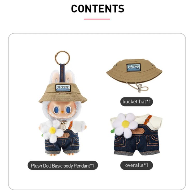 POP MART POP MART - THE MONSTERS [FALL IN WILD SERIES] VINYL PLUSH DOLL PENDANT