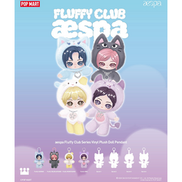POP MART POP MART - AESPA [FLUFFY CLUB SERIES] - PLUSH PENDANT BLINDBOX