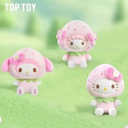 TOP TOY - SANRIO CHARACTERS [SWEET STRAWBERRY] - PLUSH DOLL KEYCHAIN BLINDBOX