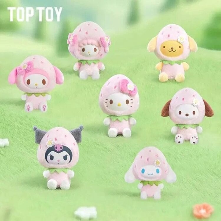 TOP TOY - SANRIO CHARACTERS [SWEET STRAWBERRY] - PLUSH DOLL KEYCHAIN BLINDBOX