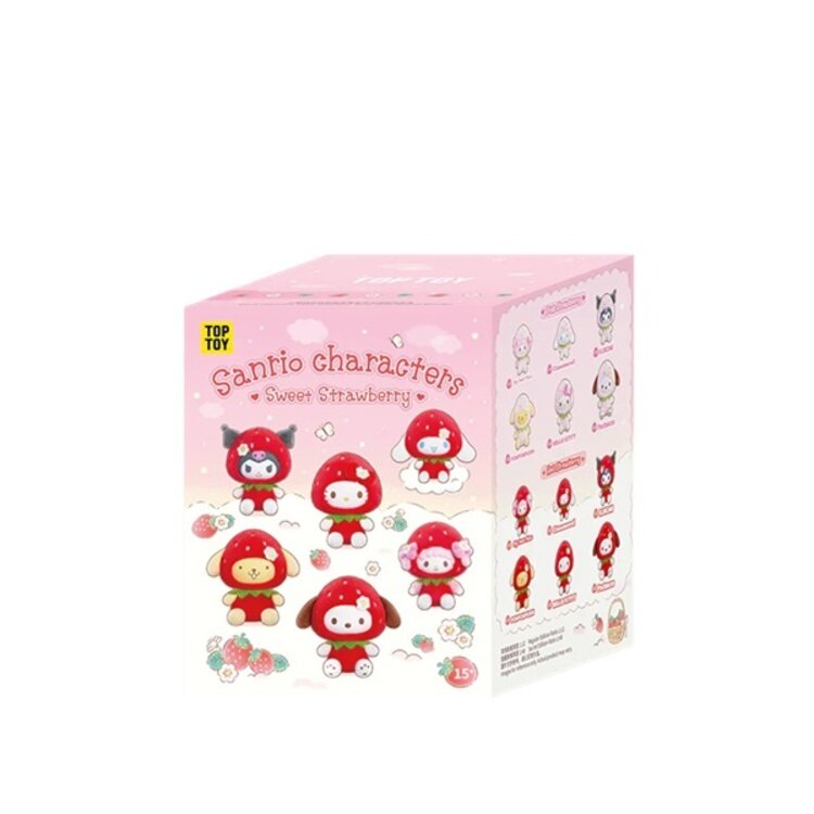 TOP TOY - SANRIO CHARACTERS [SWEET STRAWBERRY] - PLUSH DOLL KEYCHAIN BLINDBOX