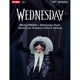 POP MART POP MART - SKULLPANDA X WEDNESDAY (NEVERMORE ACADEMY UNIFORM VER.) PLUSH