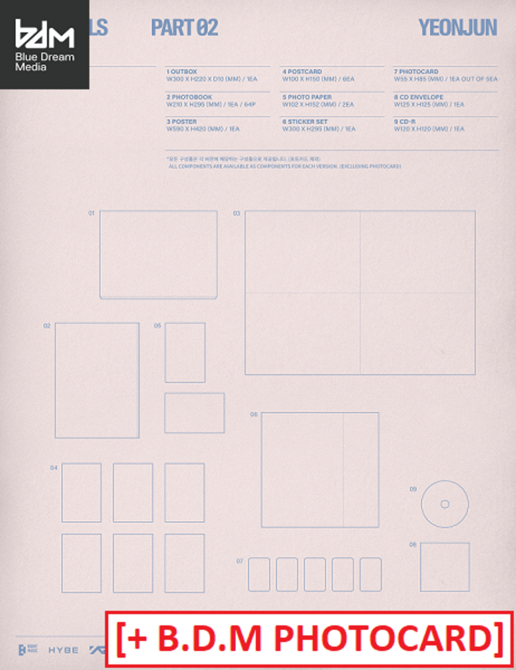 [PREORDER] YEONJUN (연준) [TXT] - NO LABELS PART 02 - 2ND MINI ALBUM + [BDM PHOTOCARD]