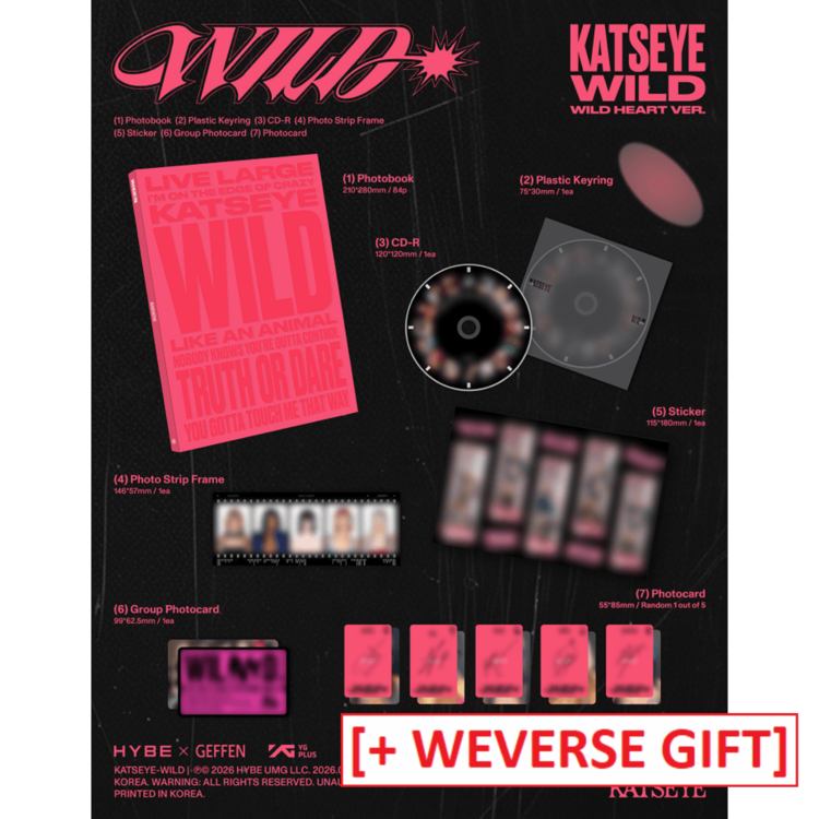 [PREORDER] KATSEYE - WILD - 3RD EP + [WEVERSE GIFT]