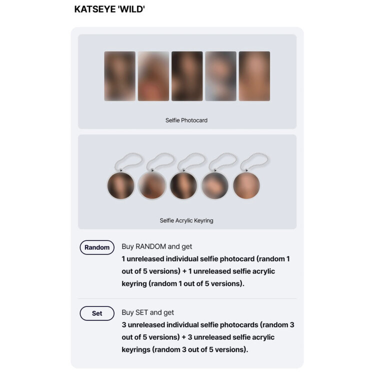 [PREORDER] KATSEYE - WILD - 3RD EP + [WEVERSE GIFT]