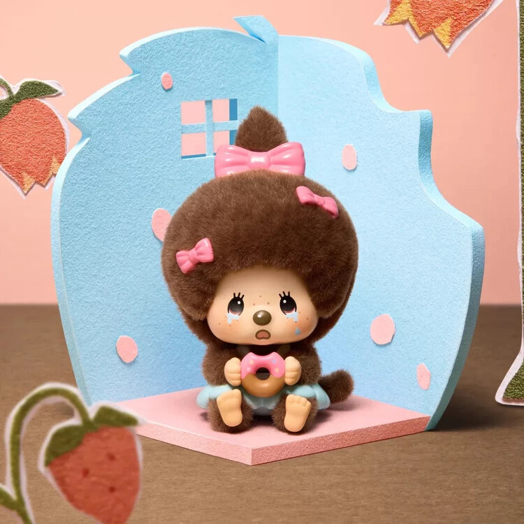 MONCHHICHI - MON MON FARM SERIES - FACE CHANGING FLOCKED PENDANT BLINDBOX