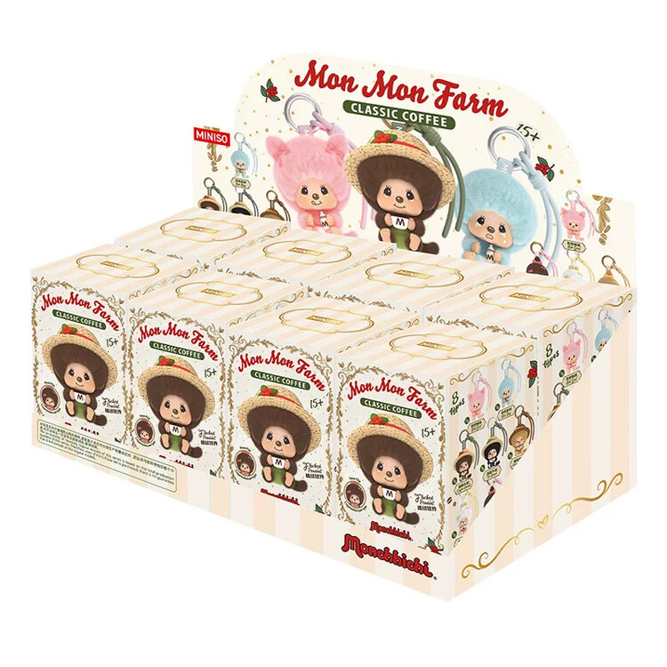 MONCHHICHI - MON MON FARM SERIES - FACE CHANGING FLOCKED PENDANT BLINDBOX