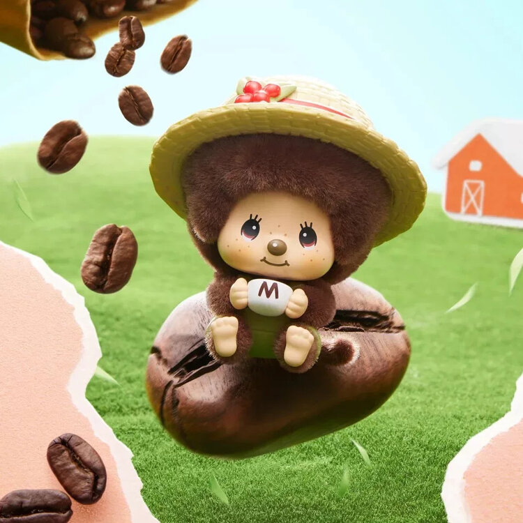 MONCHHICHI - MON MON FARM SERIES - FACE CHANGING FLOCKED PENDANT BLINDBOX
