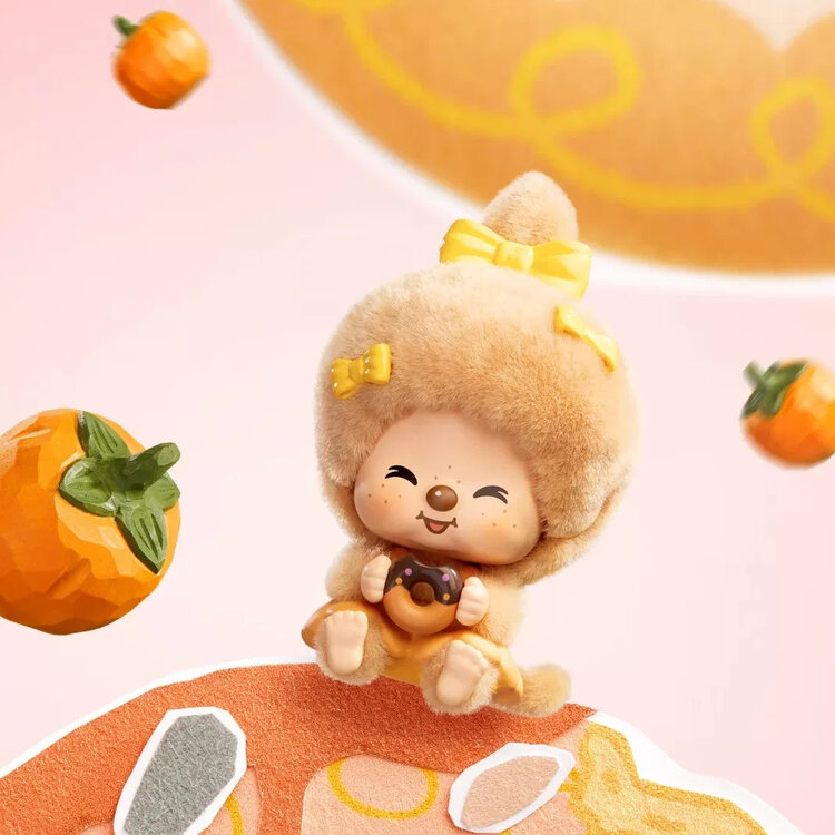 MONCHHICHI - MON MON FARM SERIES - FACE CHANGING FLOCKED PENDANT BLINDBOX