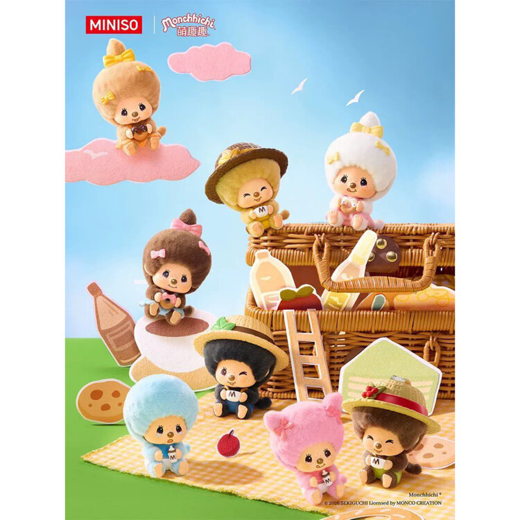 MONCHHICHI - MON MON FARM SERIES - FACE CHANGING FLOCKED PENDANT BLINDBOX