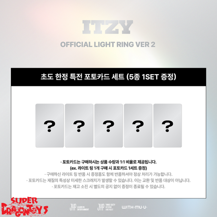 ITZY (있지) - OFFICIAL LIGTH RING [VER.2] + [WITHMUU PHOTOCARD SET]