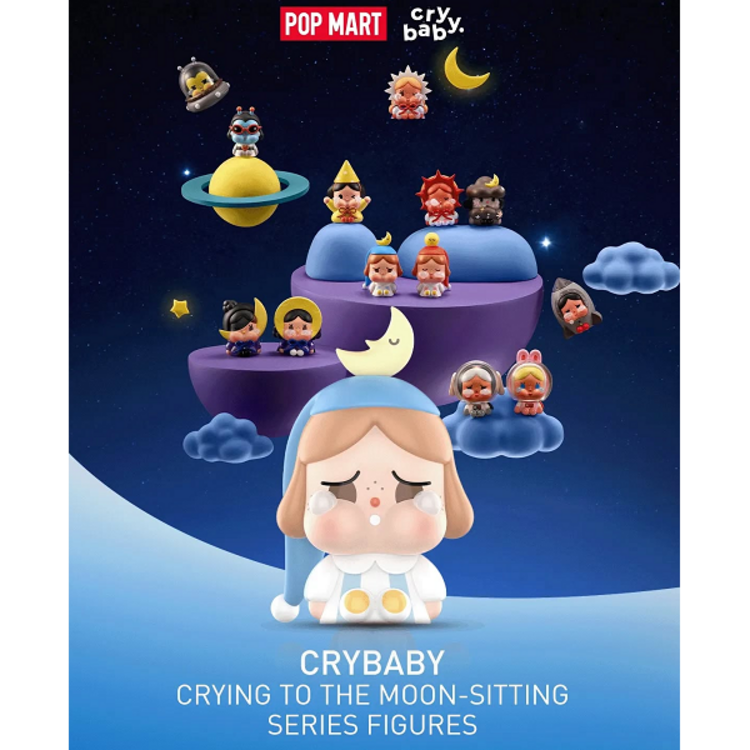 POP MART POP MART - CRYBABY [CRYING TO THE MOON-SITTING SERIES] - BLINDBOX