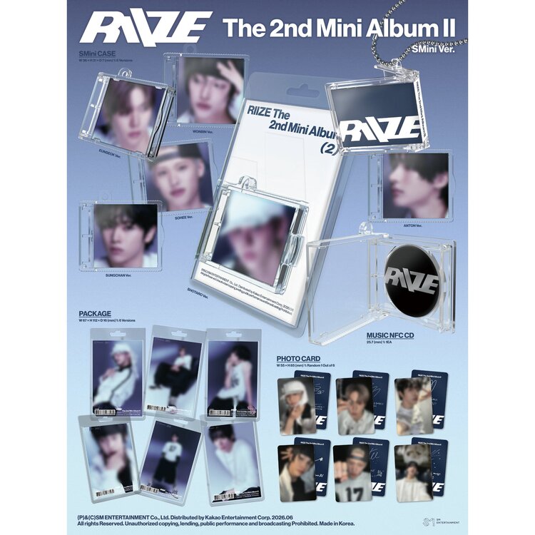 RIIZE (라이즈) - [II] - [SMINI VER.] - 2ND MINI ALBUM