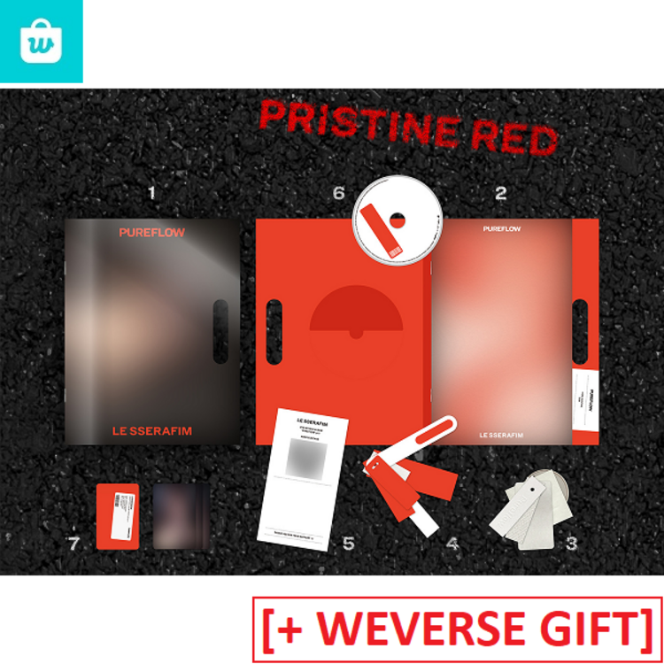 LE SSERAFIM (르세라핌) - PUREFLOW PT.1 - [COMPACT VER.] - 2ND STUDIO ALBUM + [WEVERSE GIFT]