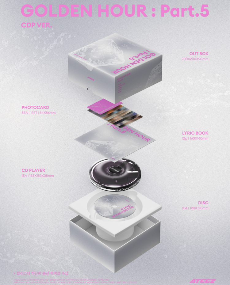 [PREORDER] ATEEZ (에이티즈) - GOLDEN HOUR PART.5 - [CDP VER.] - 14TH MINI ALBUM