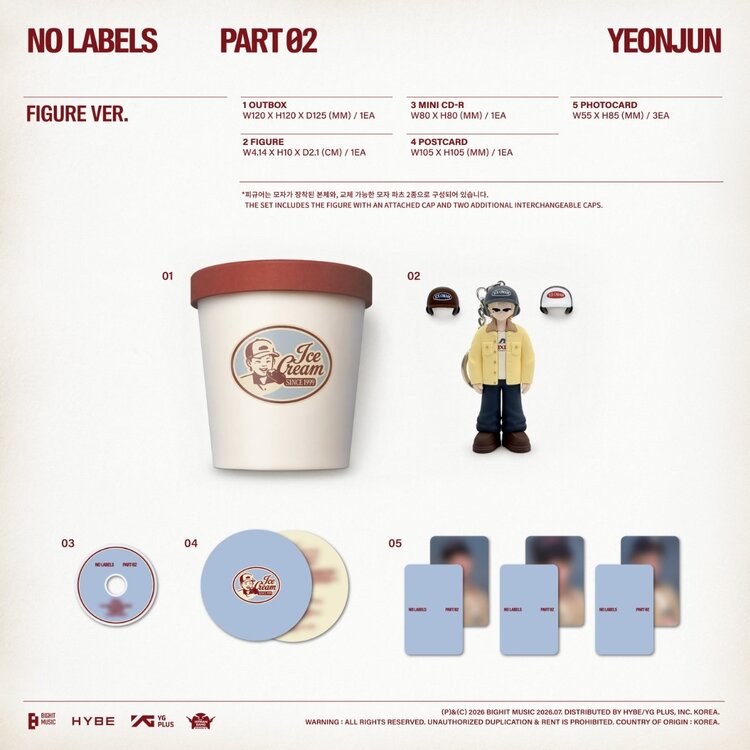 [PREORDER] YEONJUN (연준) [TXT] - NO LABELS PART 02 - [FIGURE VER.] - 2ND MINI ALBUM