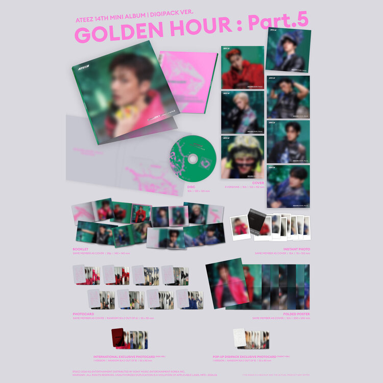 ATEEZ - GOLDEN HOUR PART.5 (DIGIPACK VER.) - [POP-UP EXCLUSIVE]