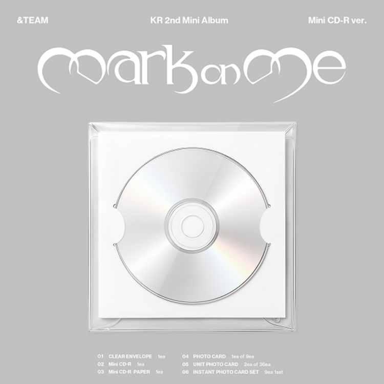 [PREORDER] &TEAM (앤팀) - MARK ON ME (MINI CD-R VER.) - 2ND MINI ALBUM (KOREAN)