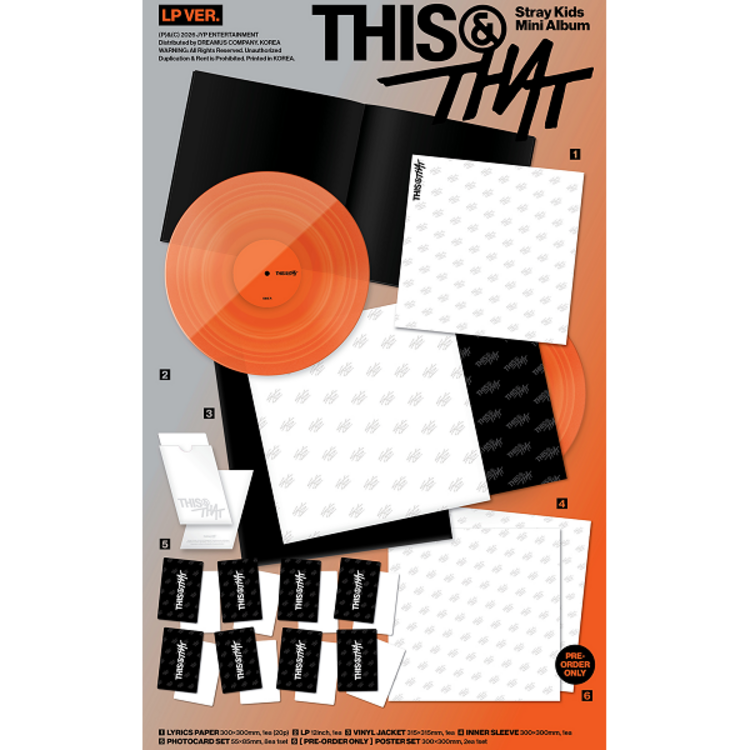 [PREORDER] STRAY KIDS (스트레이 키즈) - [THIS & THAT] (LP VER.) - 10TH MINI ALBUM