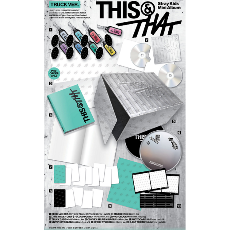 [PREORDER] STRAY KIDS (스트레이 키즈) - [THIS & THAT] (TRUCK VER.) - 10TH MINI ALBUM + [SOUNDWAVE PC]