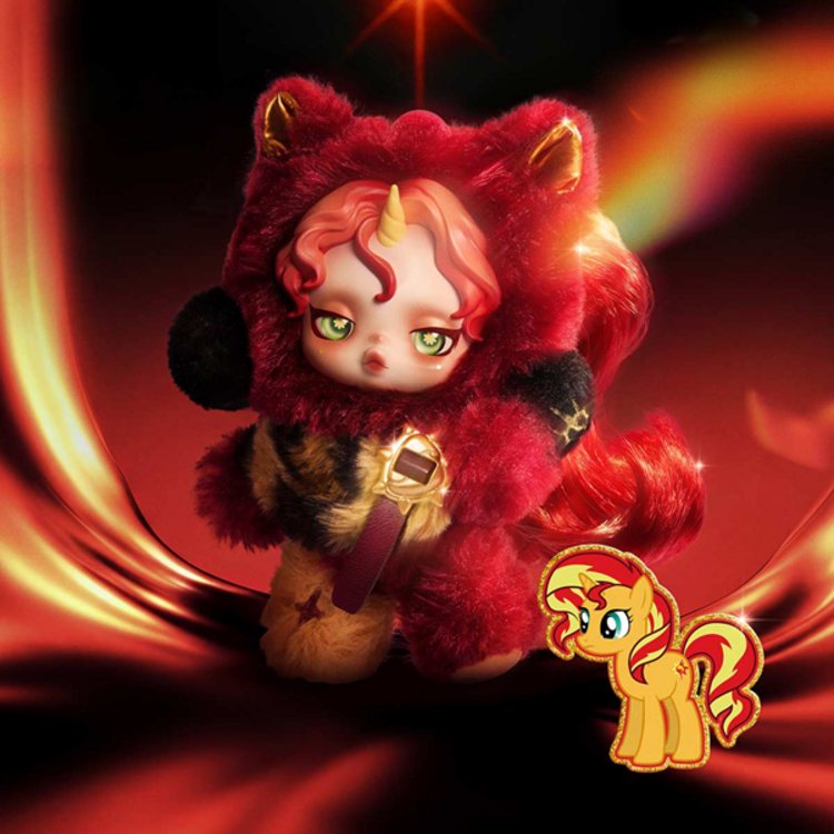 POP MART POP MART - SKULLPANDA [MY LITTLE PONY] - PLUSH DOLL PENDANT